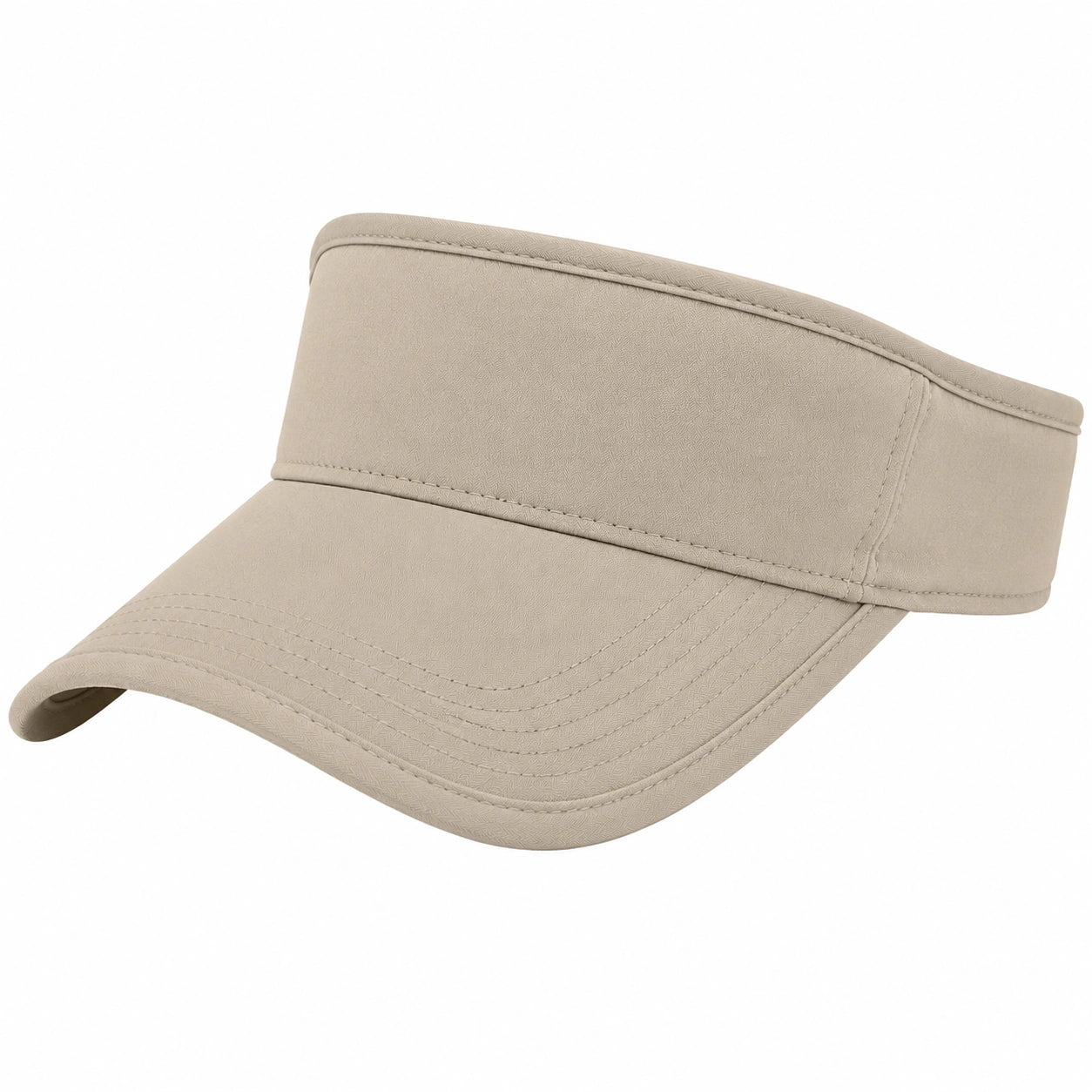 Visiera taglia unica in tessuto beige per uso quotidiano stile sportivo